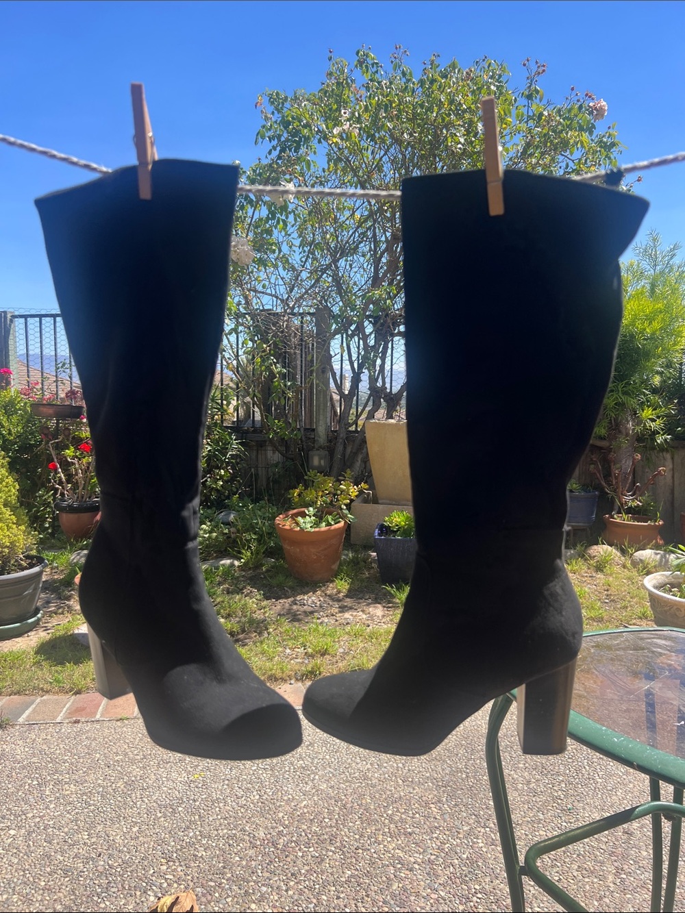 Style & Co. Black Mid-Calf Block Heel Boots